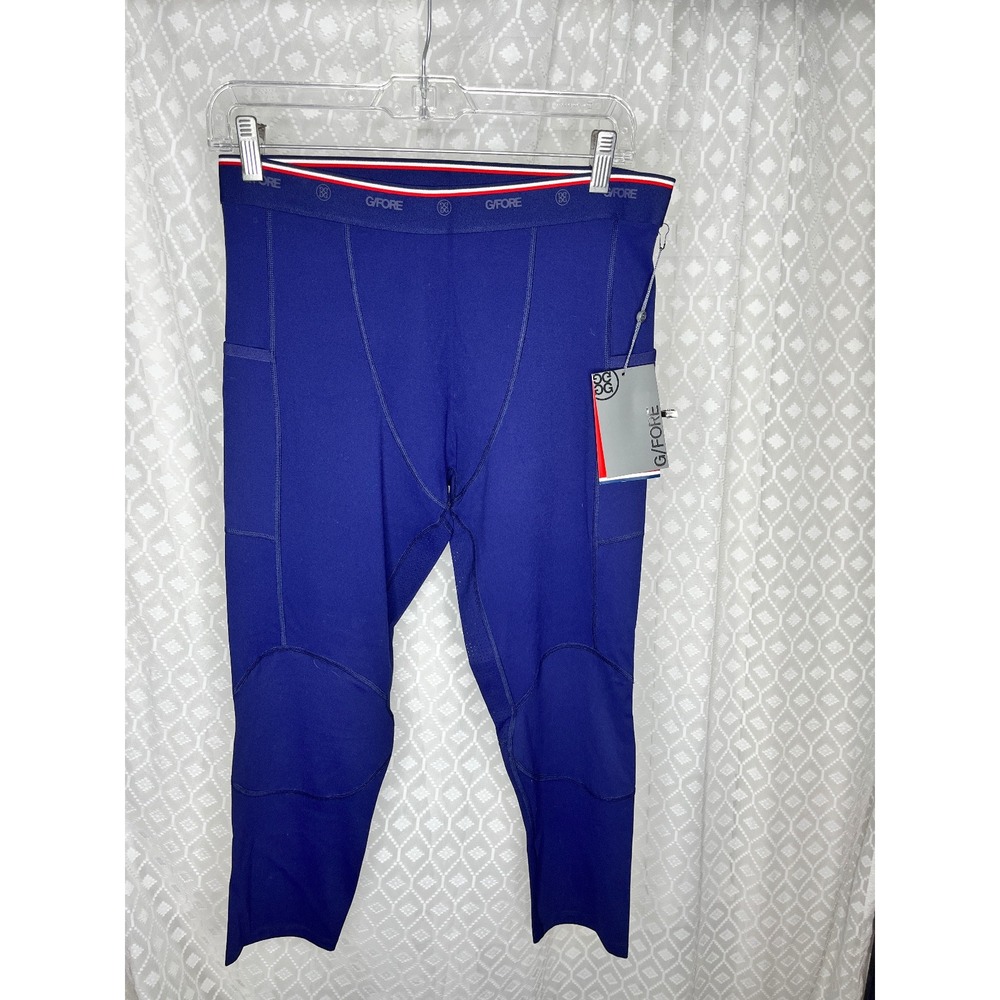 G/FORE Golf Leggings Training Fitness Athletic Pants Blue Size‎ L NWT